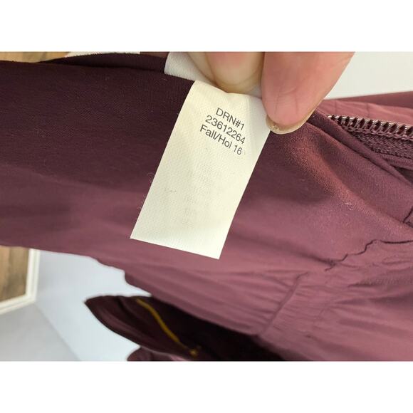 Eddie Bauer Atlas 2.0 TRAVEX Long Lightweight Vented Hooded Jacket Burgundy S - Picture 13 of 13